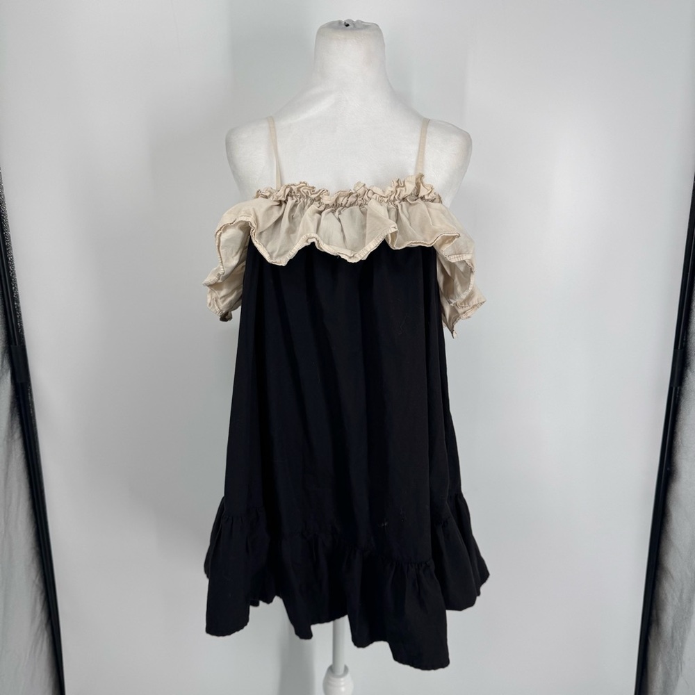Anthropologie Ruffle Poplin Babydoll Dress - Picture 4 of 11